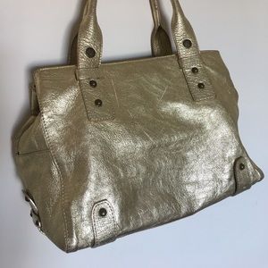 ⭐️ Burberry blue label large gold leather bag ⭐️